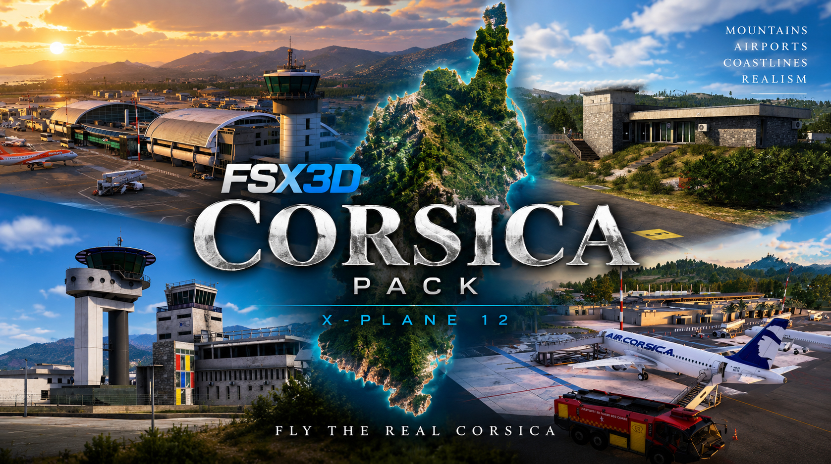 Découvrir le Corsica Pack FSX3D